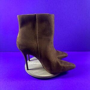 Jessica Simpson Women's Brown Chelsia Microsuede Ankle Boots Shoe Size 10-NEW